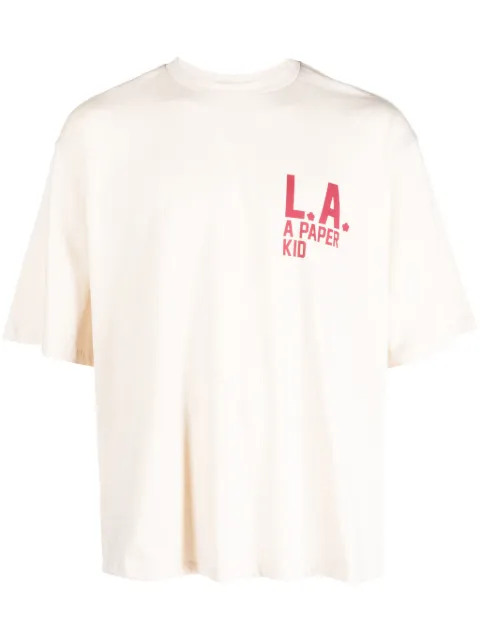 A Paper Kid logo-print cotton T-shirt