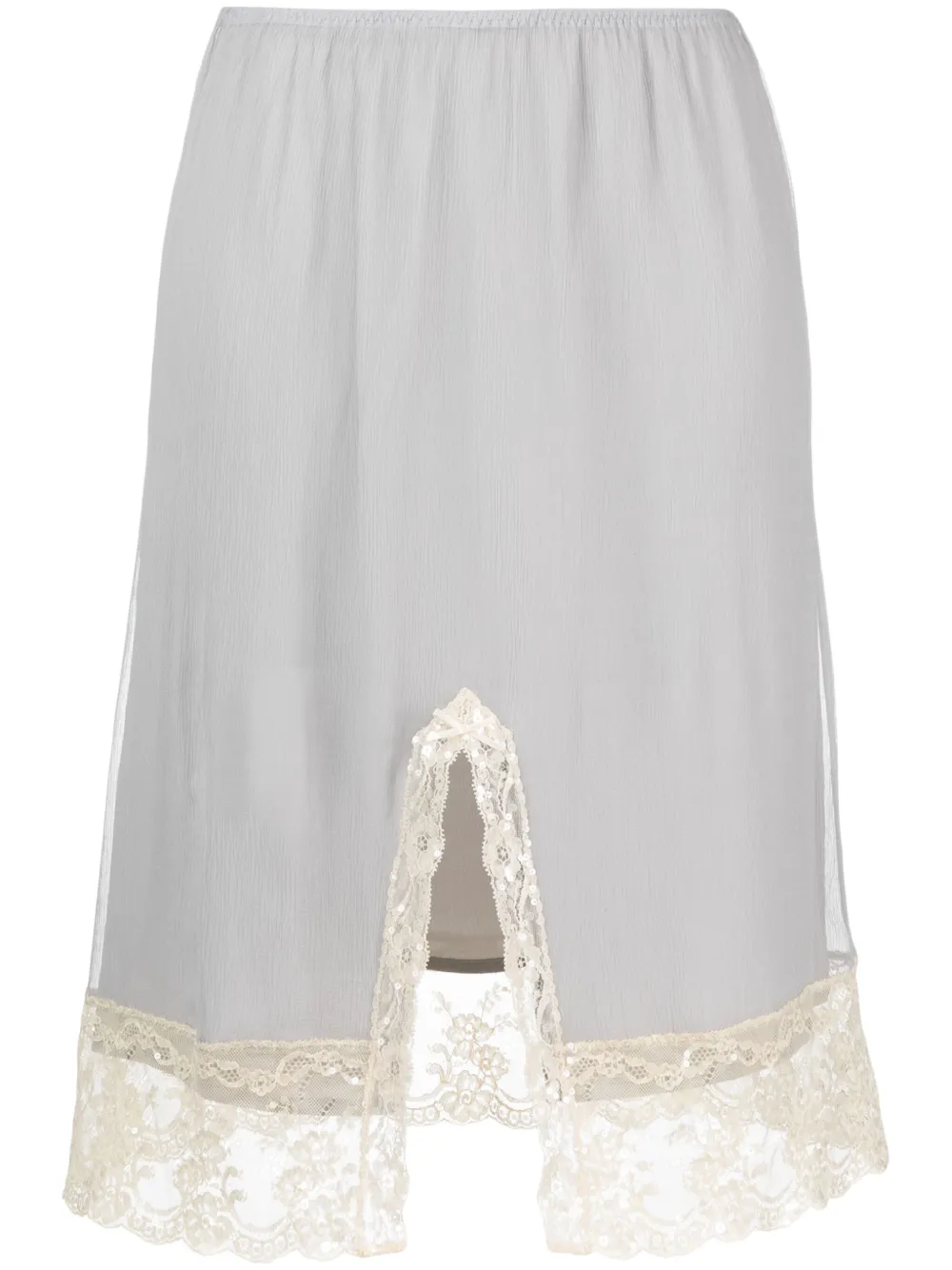 Gucci Midi-rok met kant Grijs