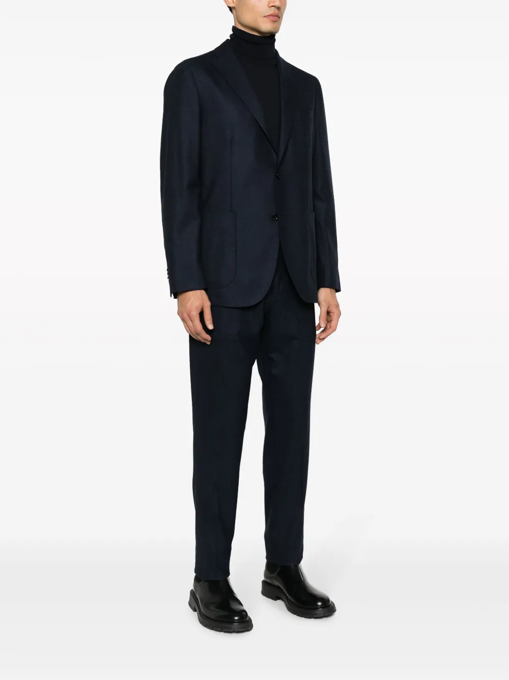 Boglioli Pak met enkele rij knopen Blauw