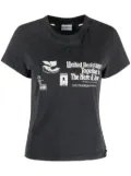 Courrèges Resistance Destroyed cotton T-shirt - Grey