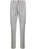 Eleventy mélange-effect tapered trousers - Grey
