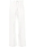 Ann Demeulemeester straight-leg jeans - White