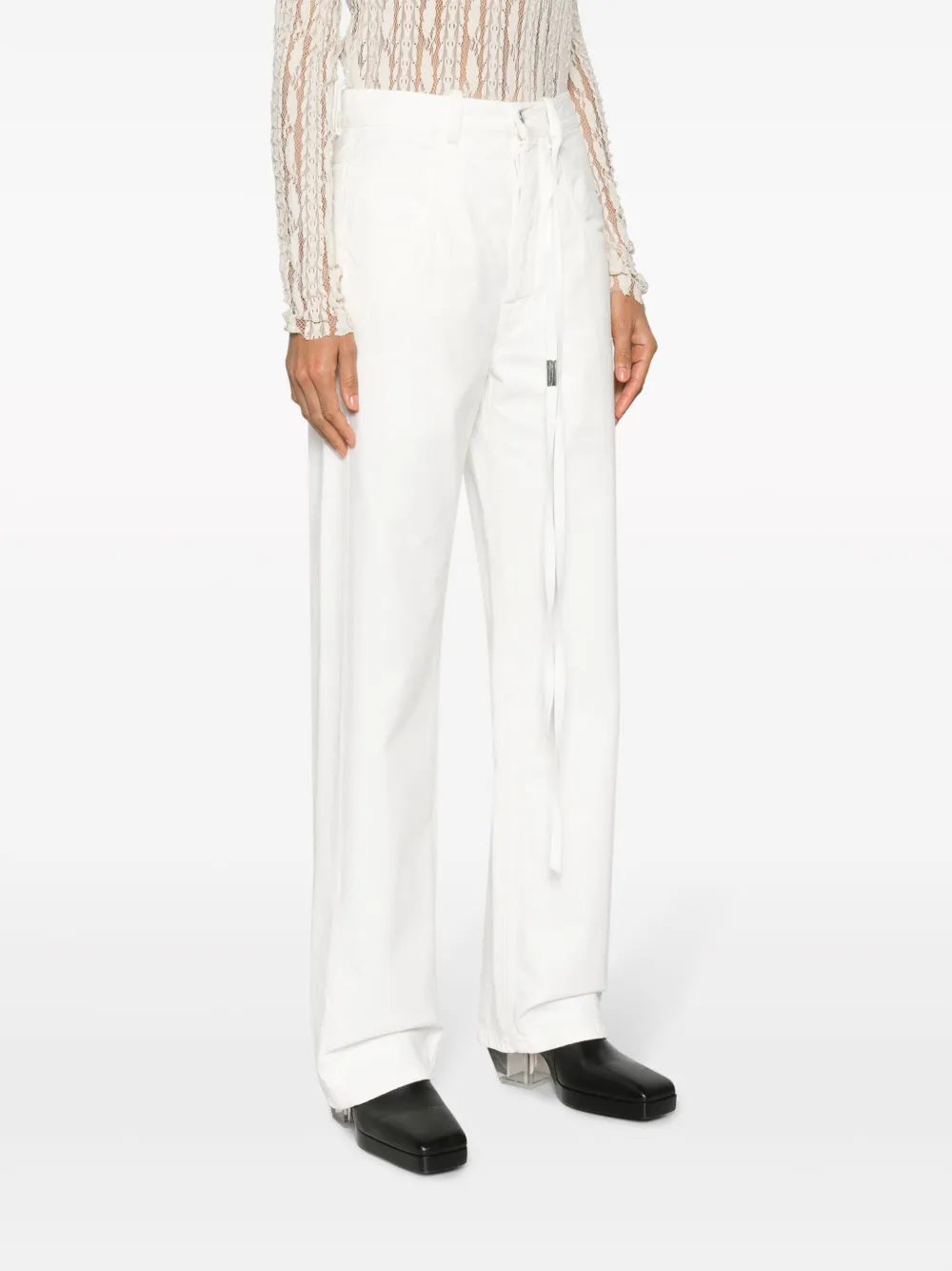 Ann Demeulemeester Straight jeans Wit