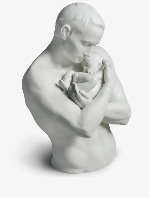 Lladró Estatua Paternal Protection de porcelana