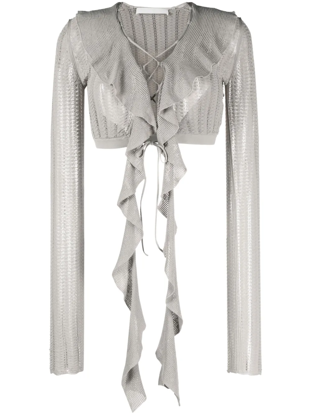 Dion Lee Gehaakte top Grijs