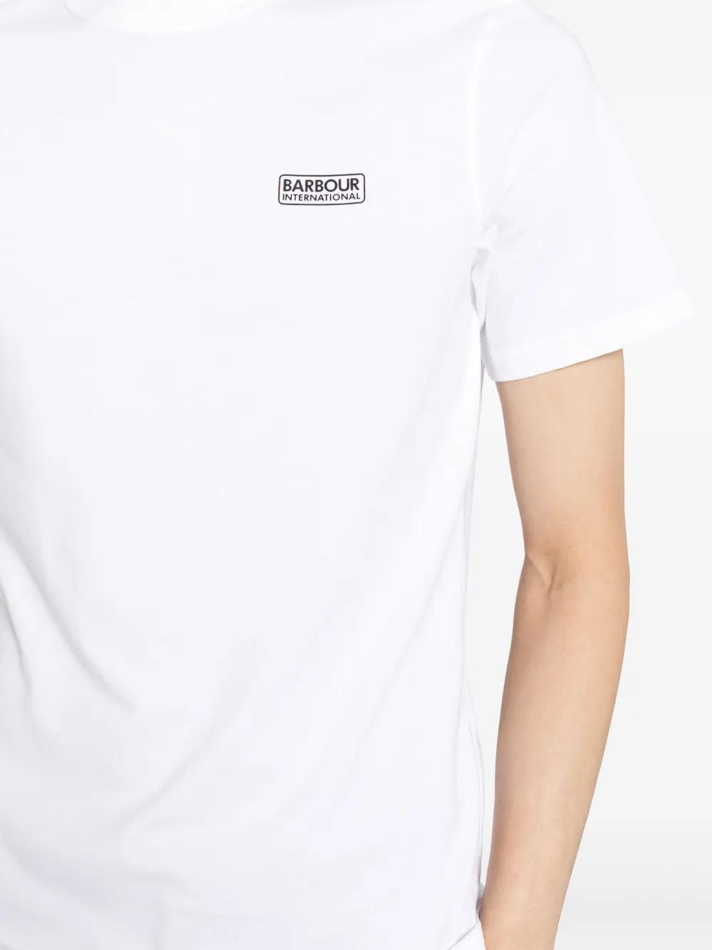 BARBOUR LOGO-PRINT COTTON T-SHIRT