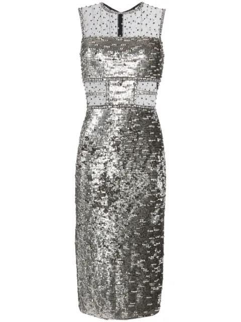 Jenny Packham Nixie sequin-embellished midi dress Women