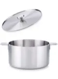 Alessi two-handle stainless steel casserole (28cm) - Silver