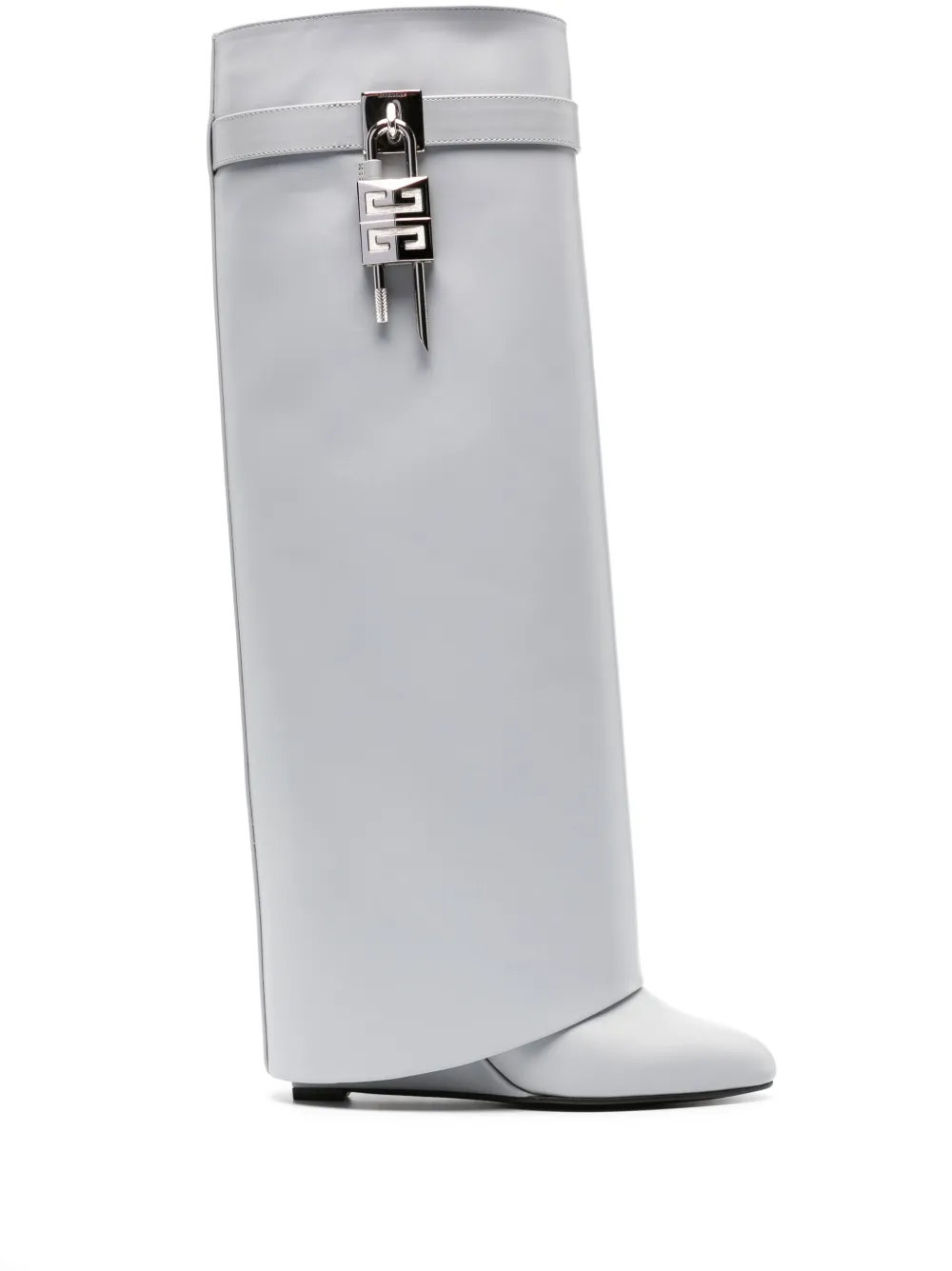 Givenchy Shark Lock 85mm Leather Boots In Multi