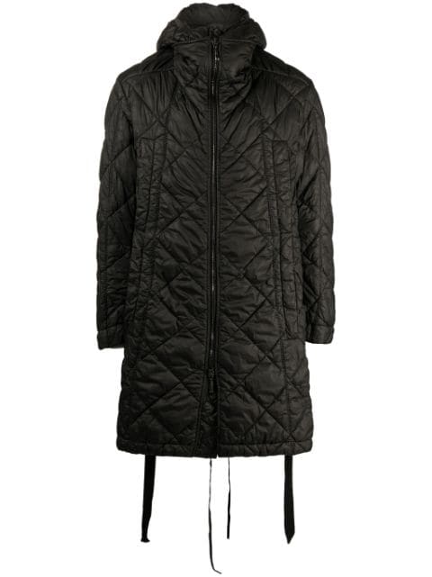 Masnada zip-up hooded padded coat