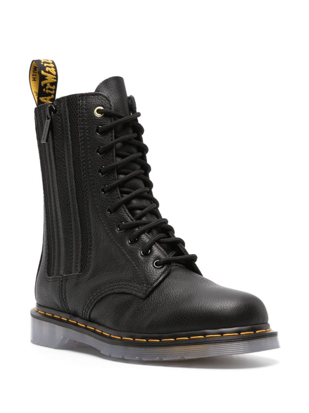 Yohji Yamamoto x Dr. Martens 10-Eye Side Gore Boots - Farfetch