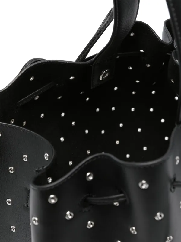 【人気】★ALAIA☆ローズマリー 28 ヴィエンヌ レザーバッグ Rose Marie 28 Vienne leather tote bag in black - Alaia