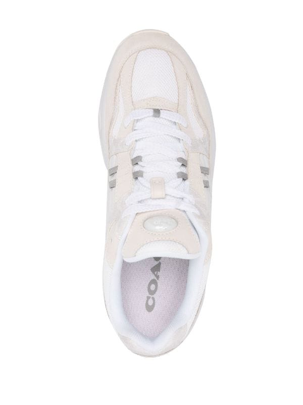 Coach logo-debossed Panelled Leather Sneakers - Farfetch