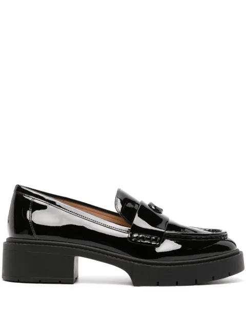 Coach Leah patent-leather loafers