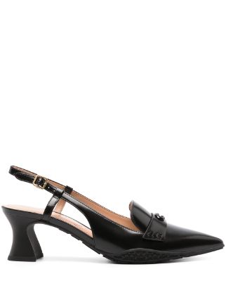 Coach Nikola 57mm Leather Slingback Pumps - Farfetch