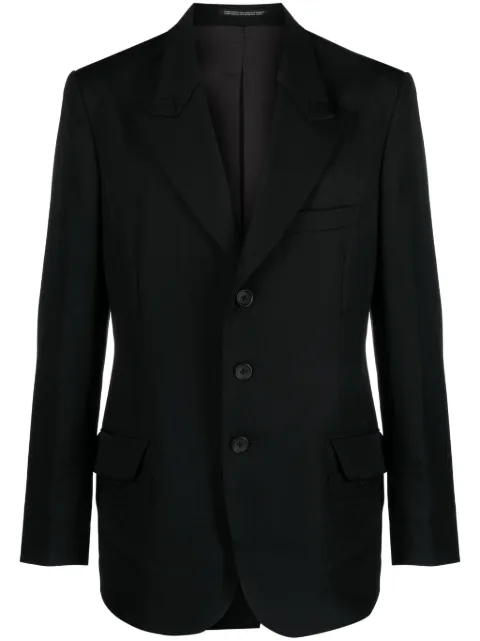 Yohji Yamamoto peak-lapels wool blazer 