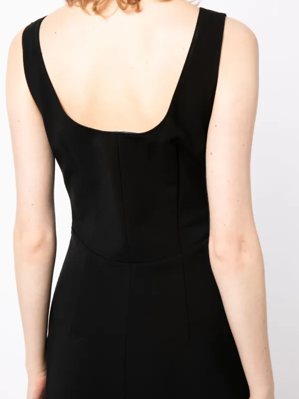 Prada Pre Owned scoop back Sleeveless Dress Black FARFETCH CA