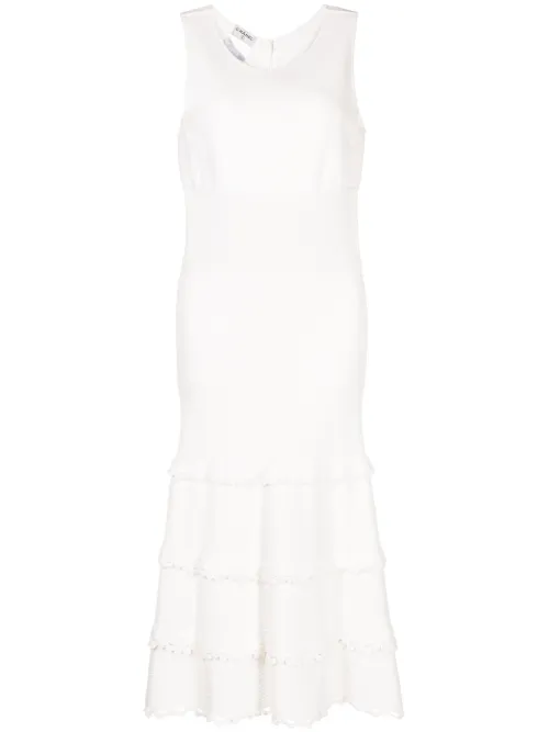 Robe mi-longue à design sans manches - CHANEL Pre-Owned - Modalova