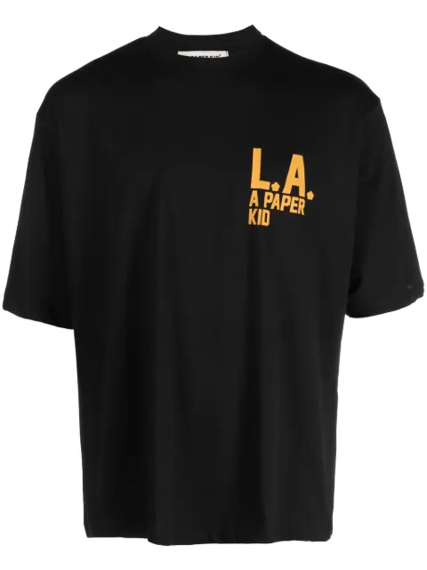 A Paper Kid playera con logo estampado