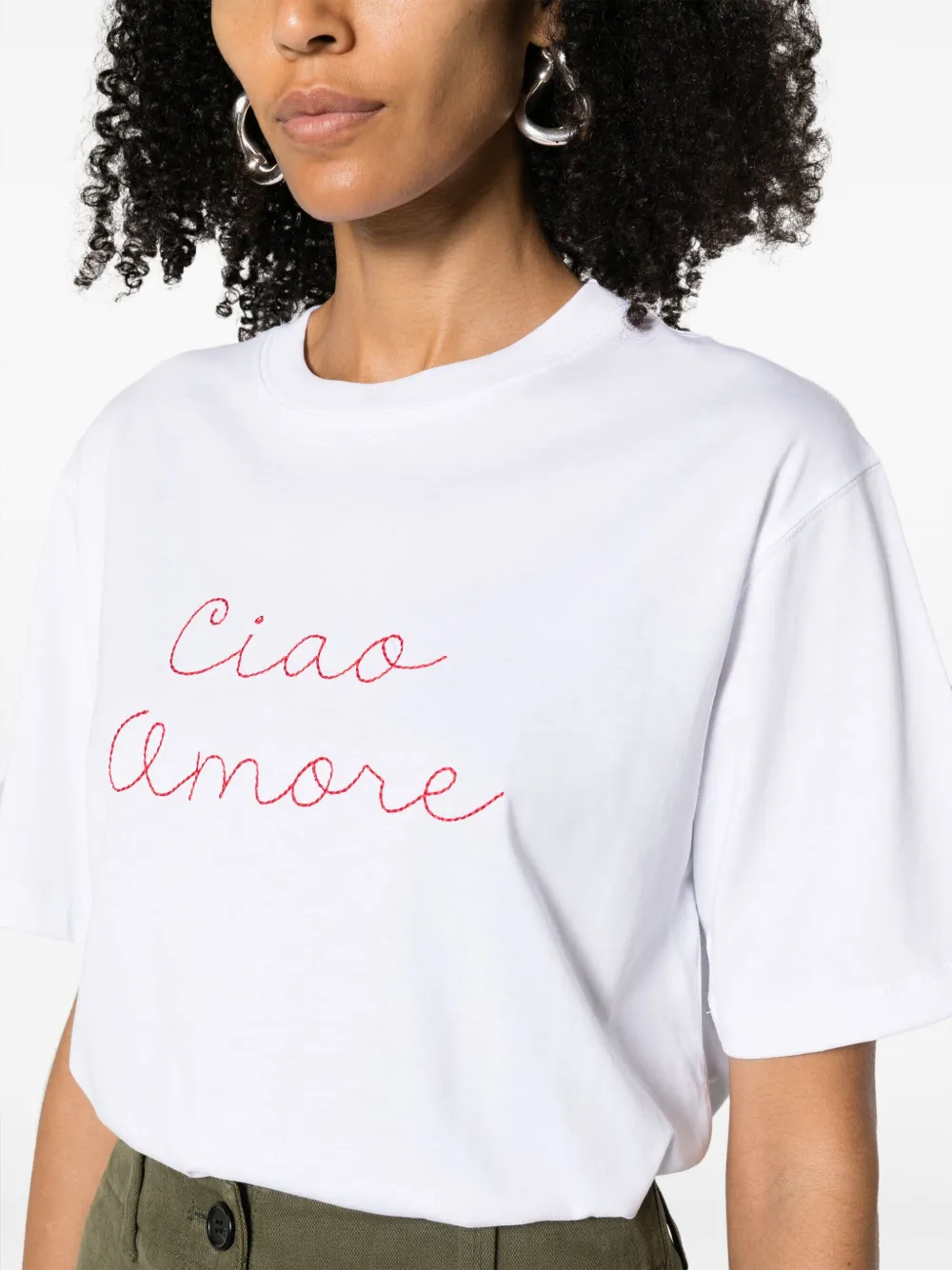 Giada Benincasa T-shirt met tekst Wit