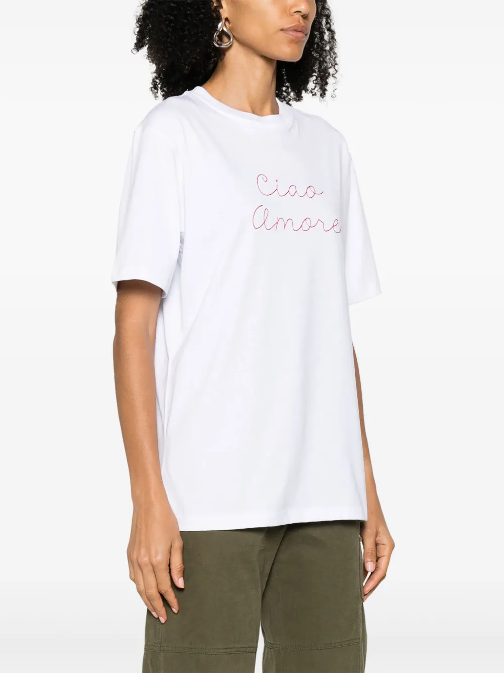 Giada Benincasa T-shirt met tekst Wit