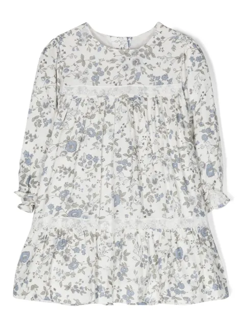 Tartine Et Chocolat floral-print lace-trim midi dress