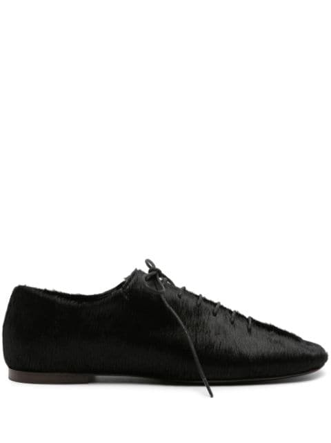 LEMAIRE square-toe pony-hair loafers 