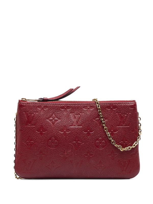 Pre-owned Louis Vuitton Clutch Bag In Red
