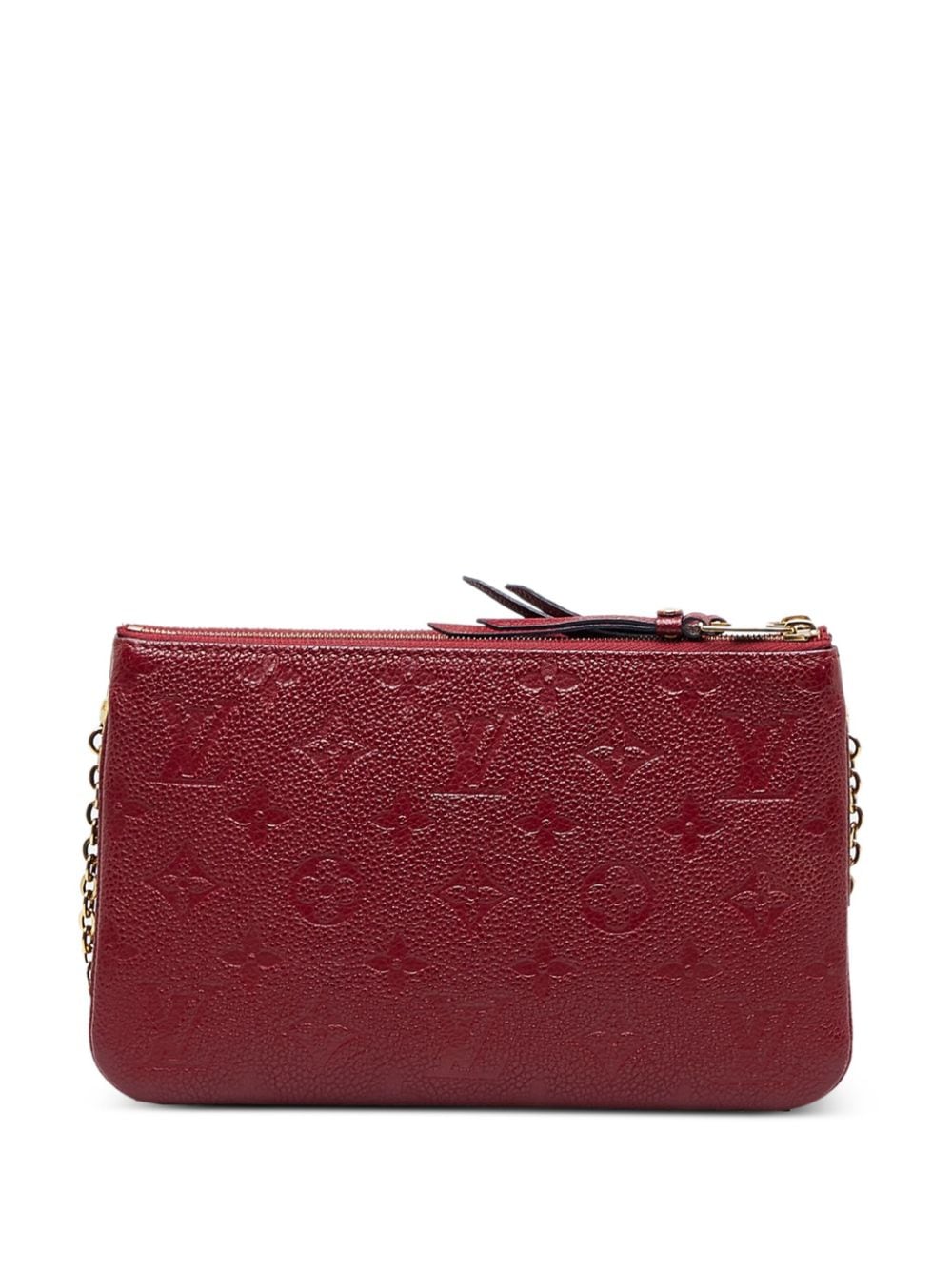 Louis Vuitton 2019 pre-owned clutch met dubbele rits - Rood