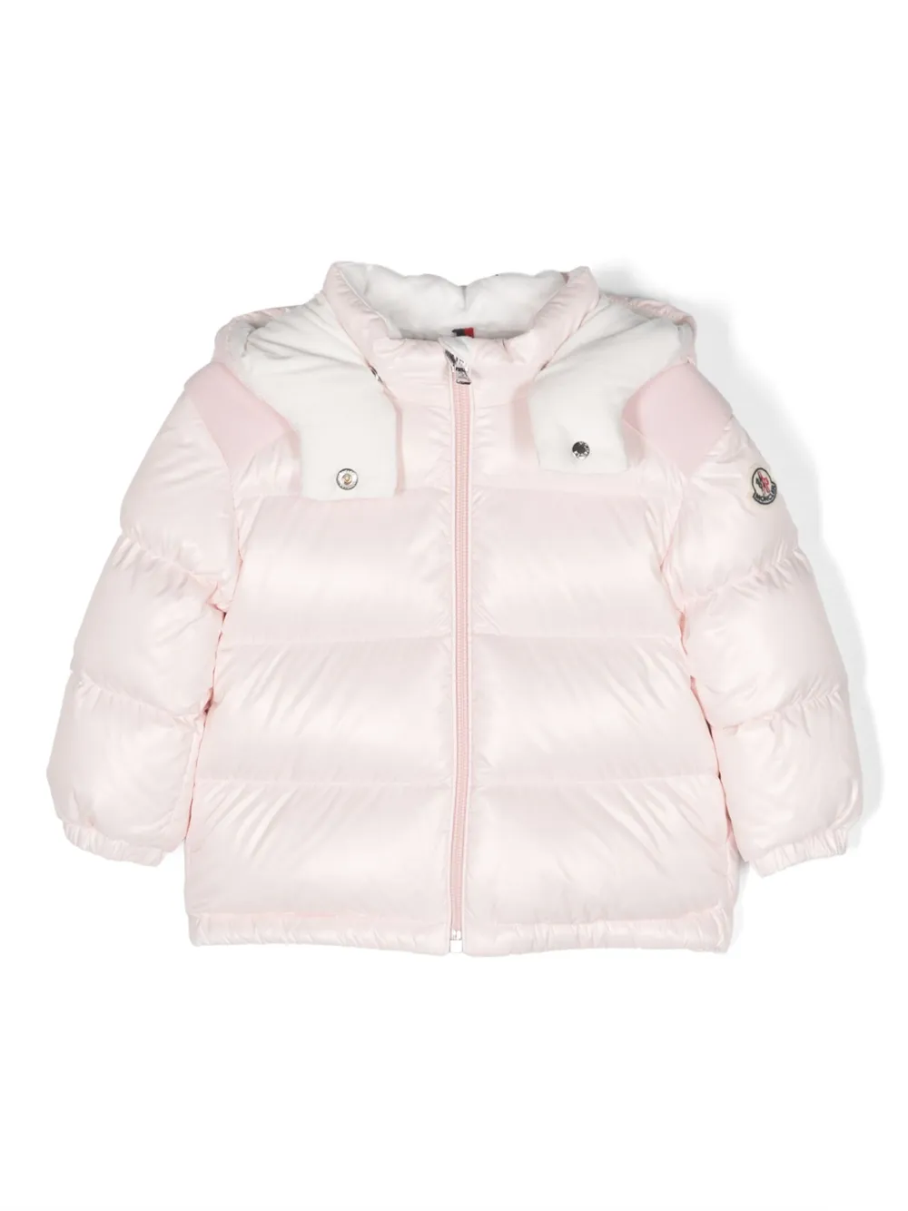 Moncler Enfant Valya jas met logopatch Roze