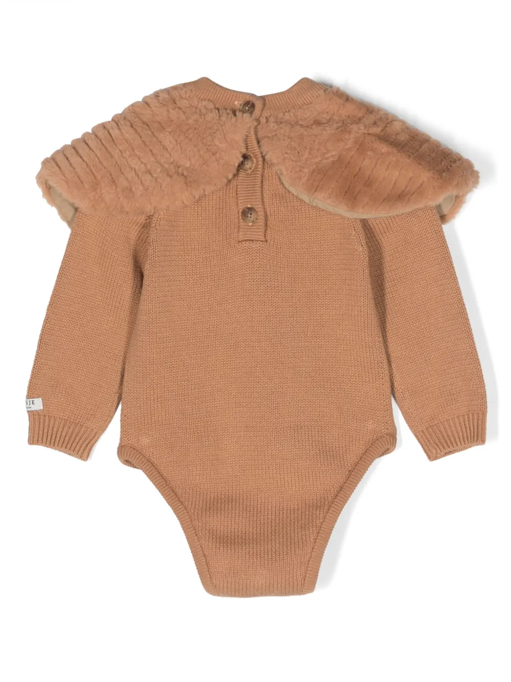 Donsje long-sleeve knitted bodysuit - Bruin