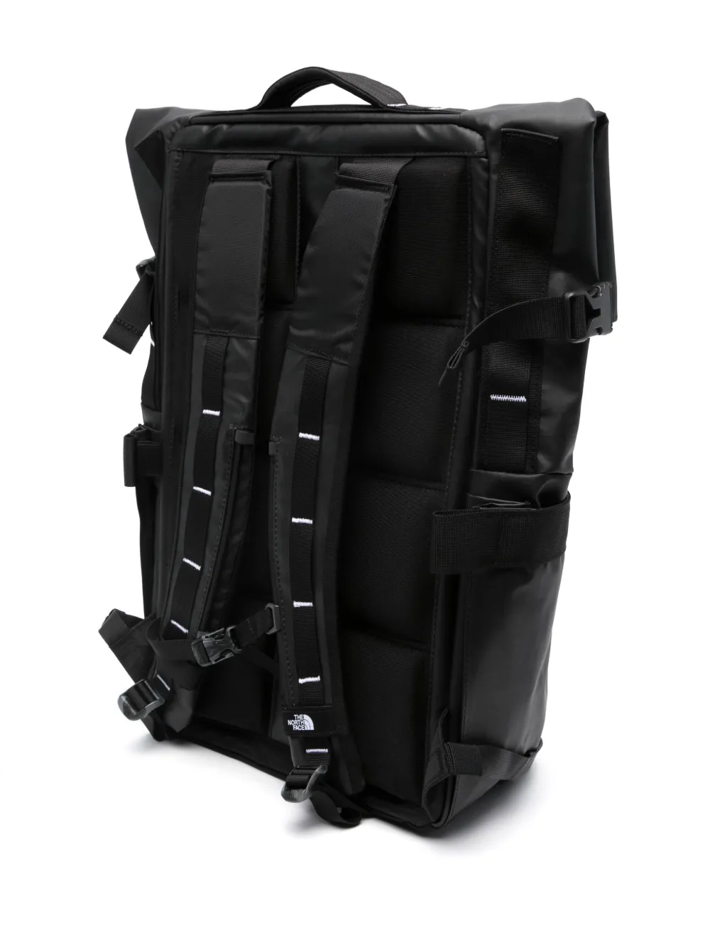 Shop The North Face Base Camp Voyager Roll Top Backpack In Black