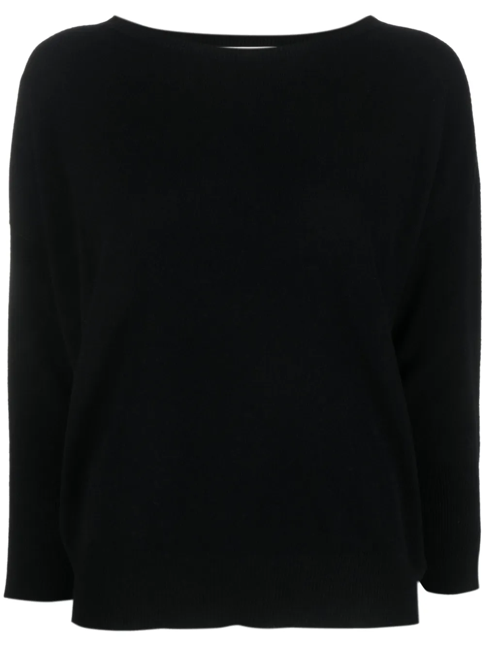 Zanone Trui met boothals Zwart