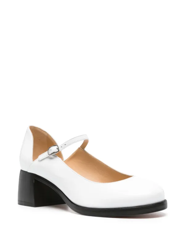 A.P.C. 50mm Leather Ballerina Pumps Farfetch