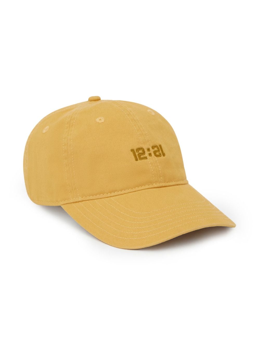 Shop 12 Storeez Logo-patch Cotton Baseball Cap In Yellow
