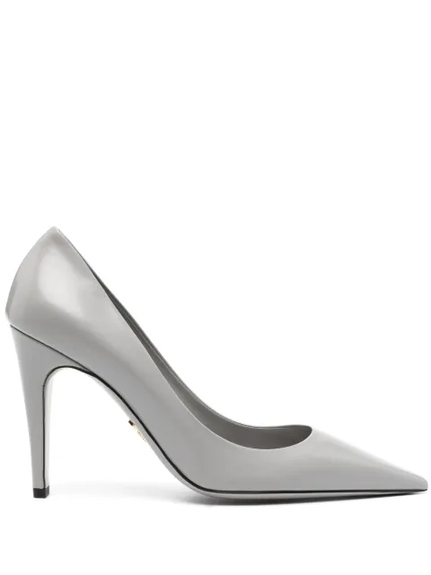 Prada brushed leather pumps