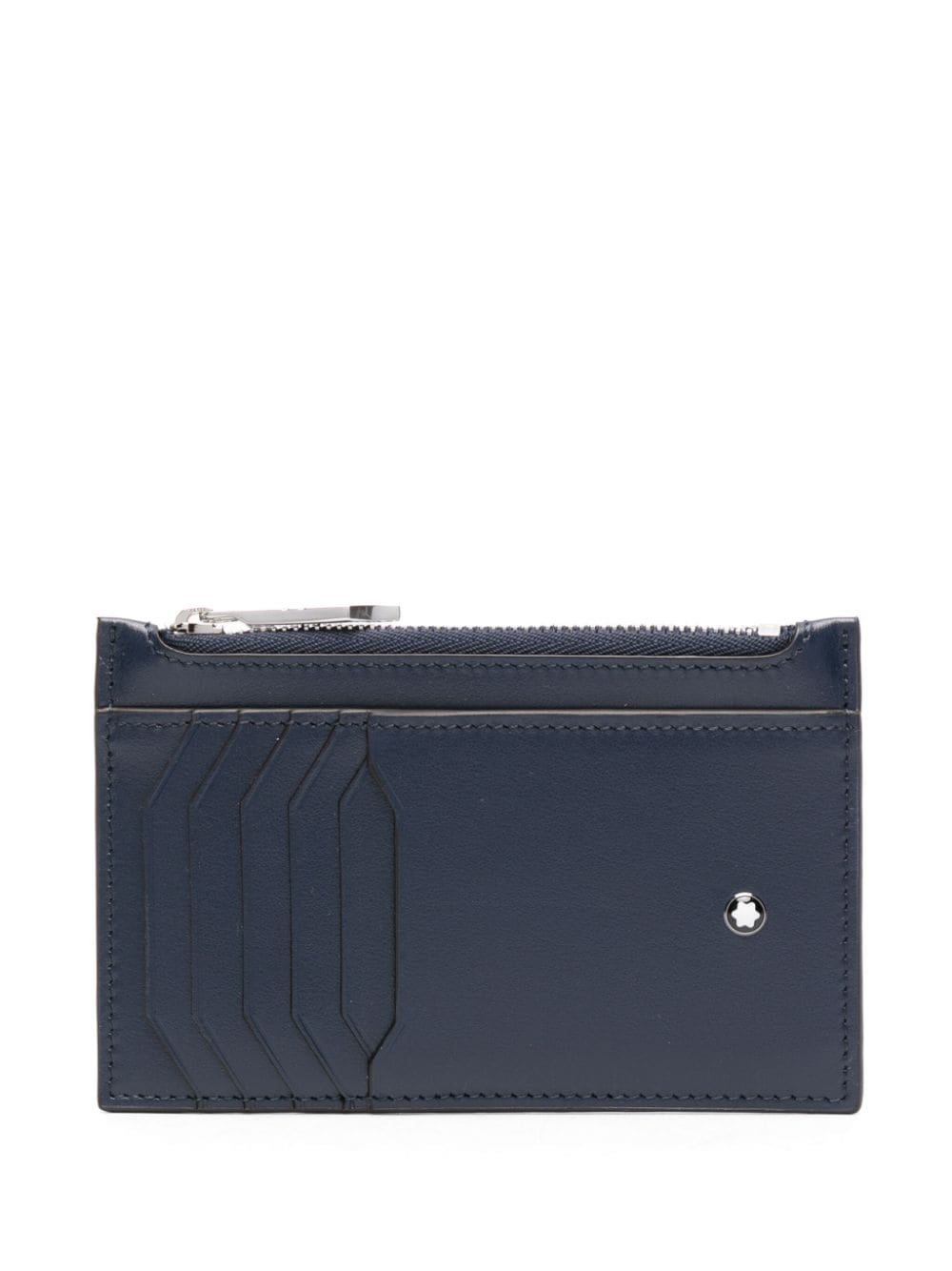 Montblanc Masterpiece Logo-plaque Leather Wallet In Blue