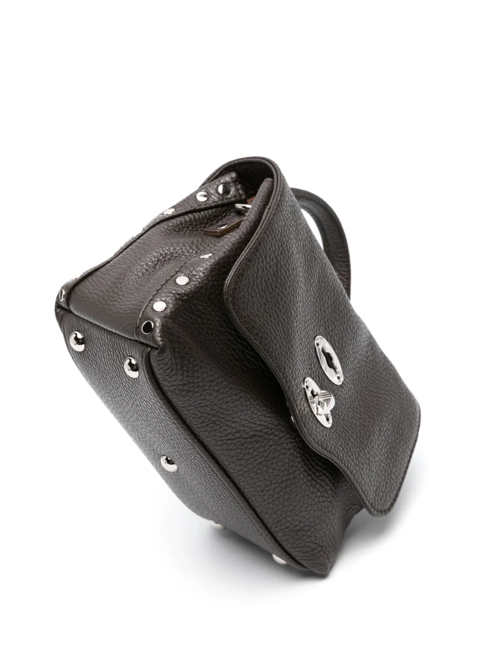 Zanellato Postina leren shopper Bruin