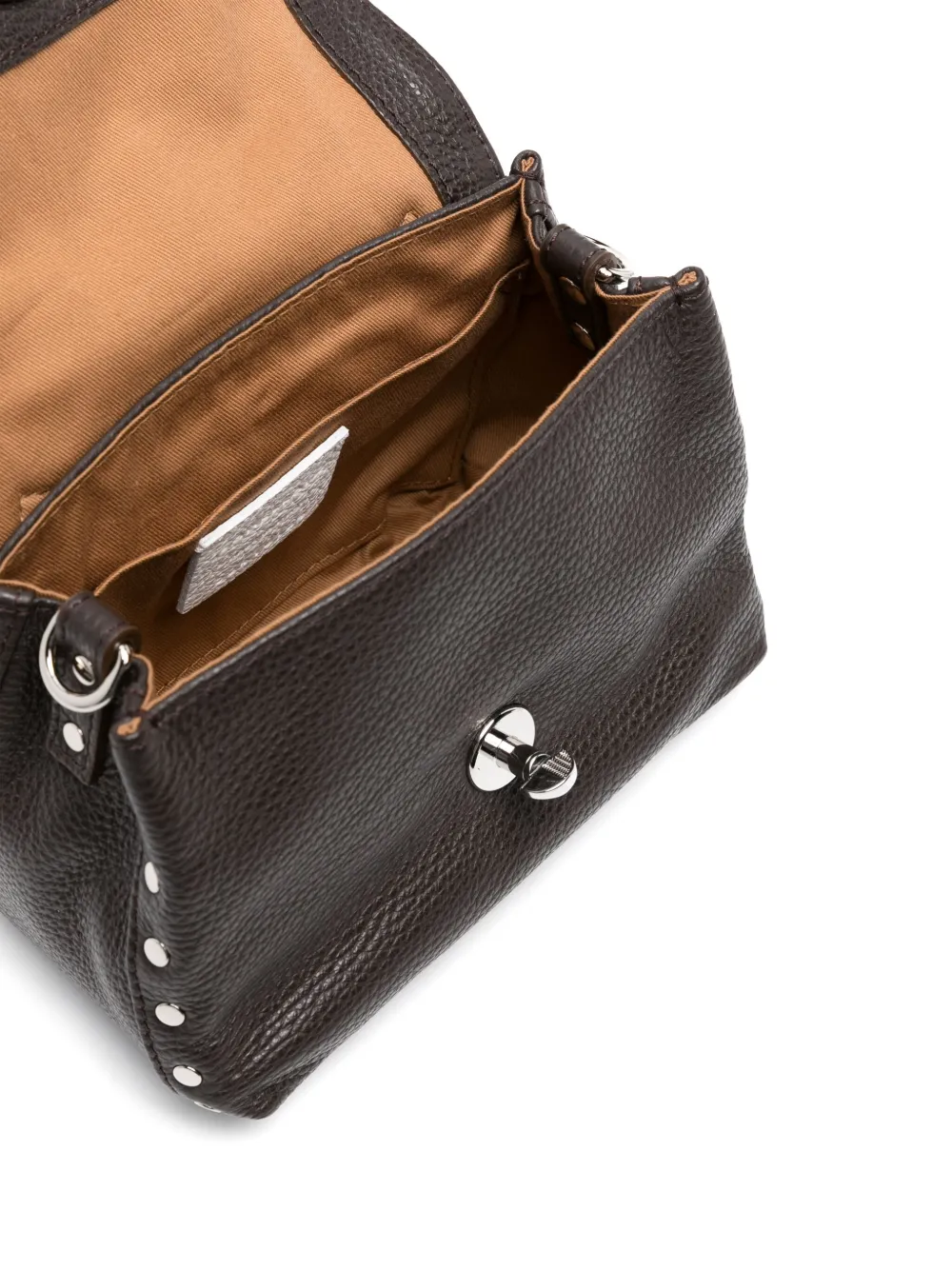 Zanellato Postina leren shopper Bruin