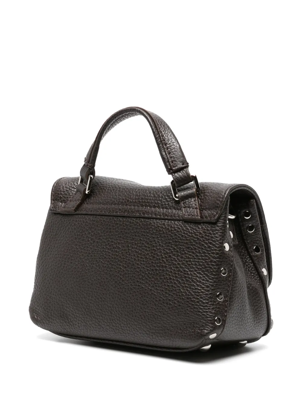 Zanellato Postina leren shopper Bruin