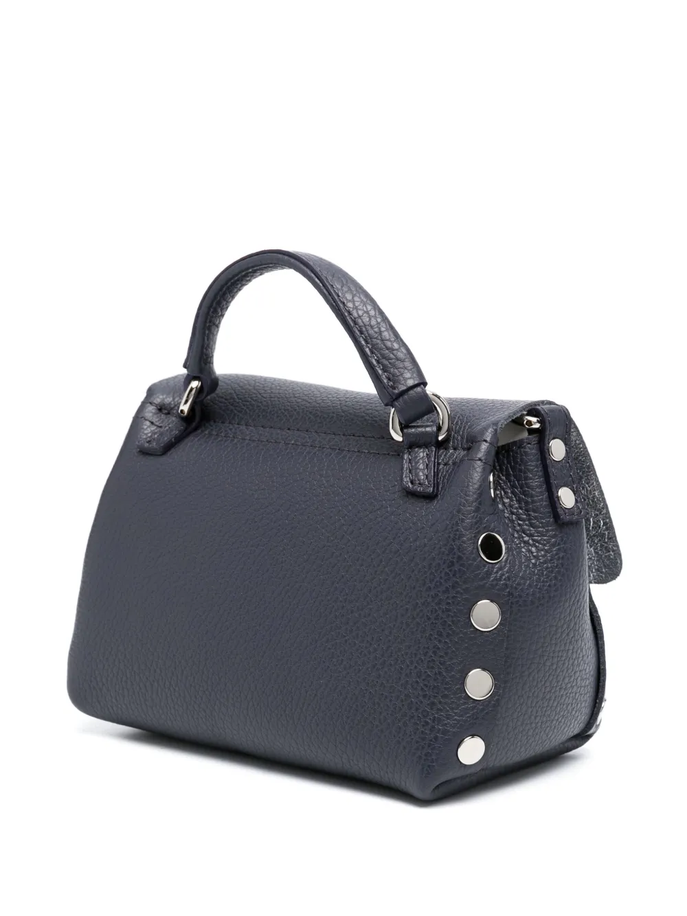 Zanellato Postina leather tote bag - Blauw