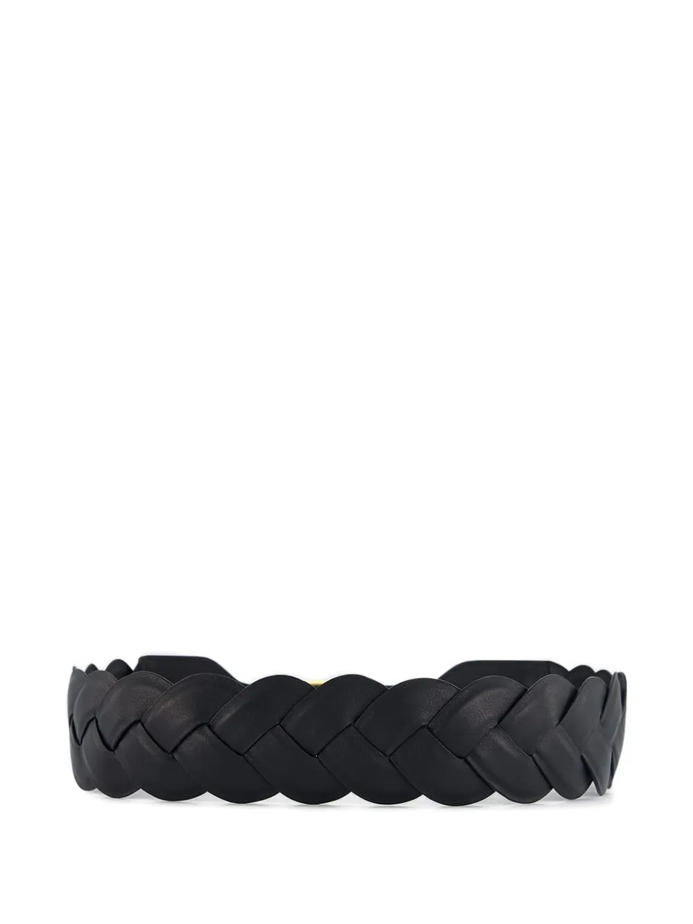 Altuzarra braided calf-leather square-buckle belt - Zwart