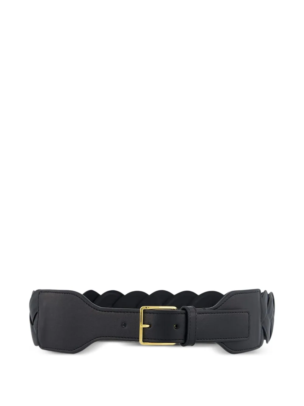 Altuzarra braided calf-leather square-buckle belt | Black | Image 1
