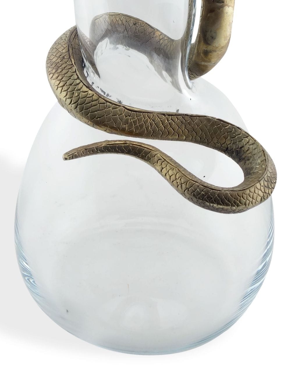 Shop Vanessa Mitrani Cobra Glass Vase (400mm) In Gold