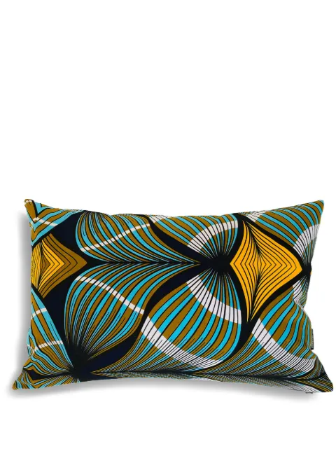 Mumutane Iki Intertwined graphic-print wool cushion