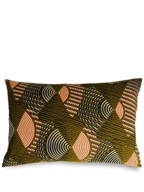 Mumutane Iki Circular Powder graphic-print wool cushion