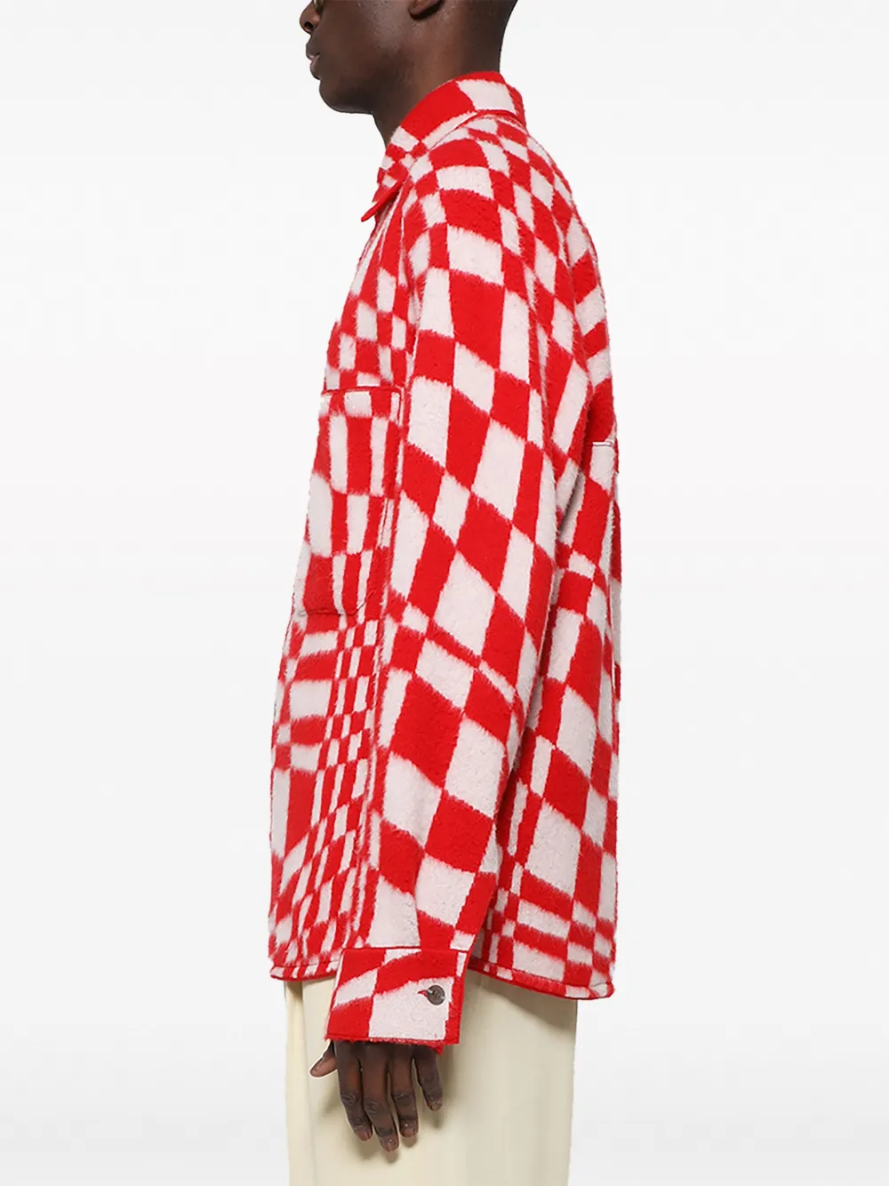 Zegna x The Elder Statesmen overhemd van kasjmiermix Rood