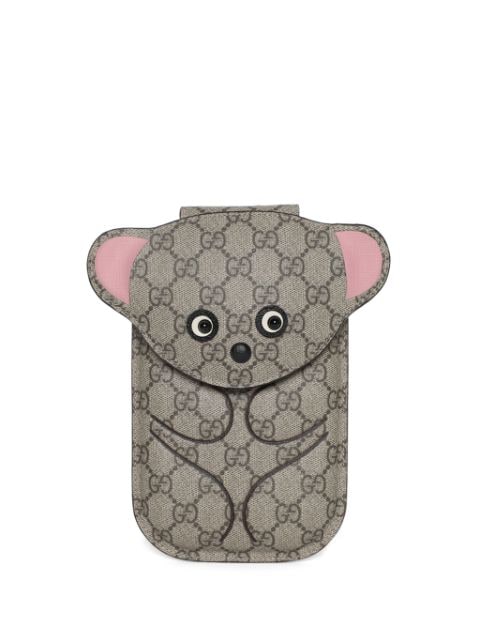 Gucci monogram-pattern clutch bag 