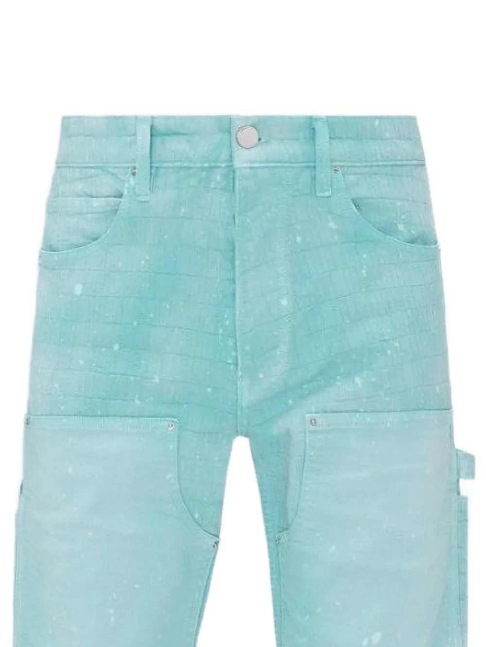 AMIRI Cargo jeans met jacquard Blauw