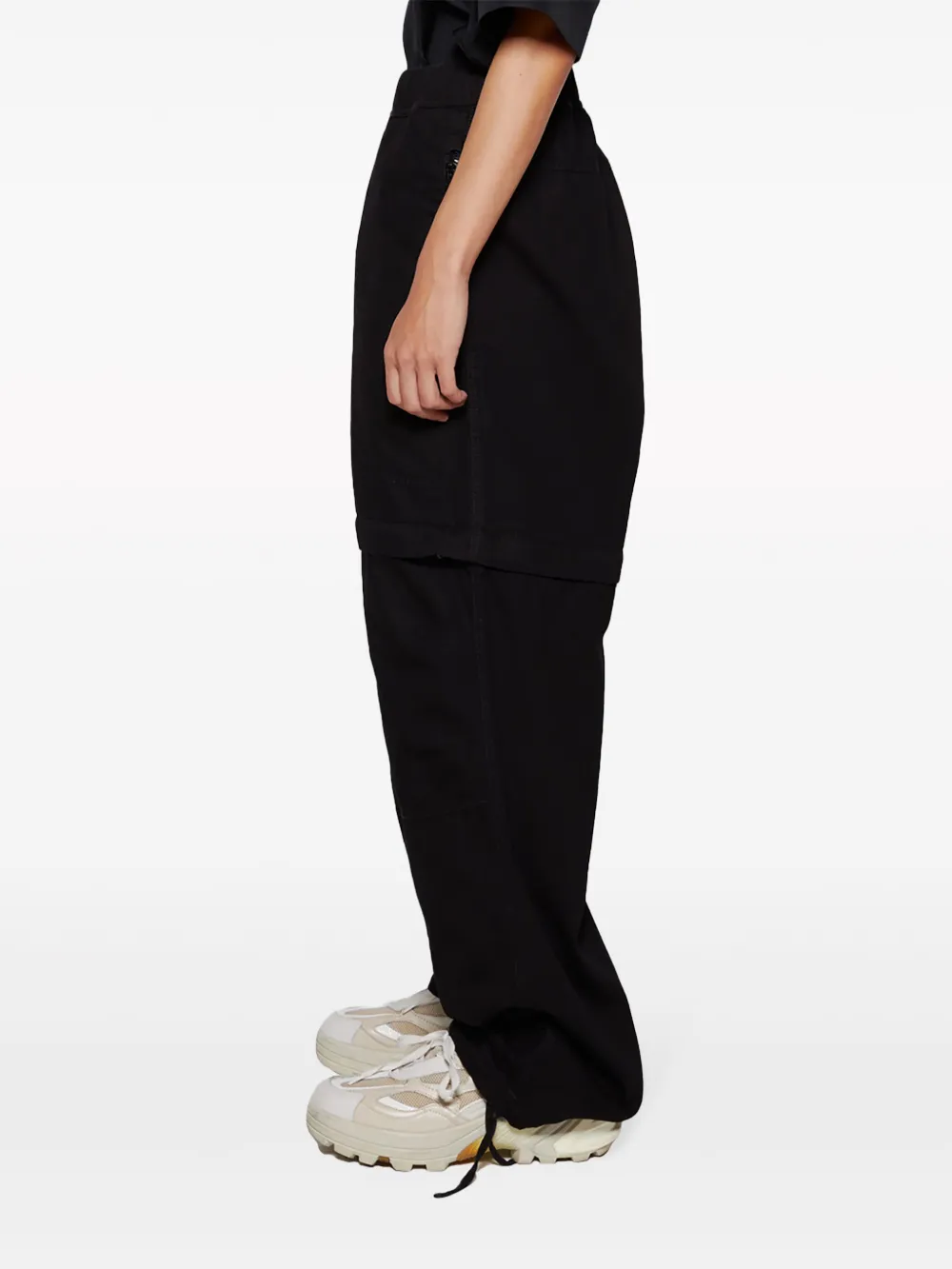 Givenchy Jeans met wijde pijpen en afneembare pijpen Zwart